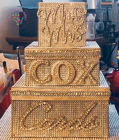 SUPER Glam Bling Wedding Card Box- Silver Bling - Image #2