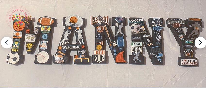 Sports Themed Letters - Image #1