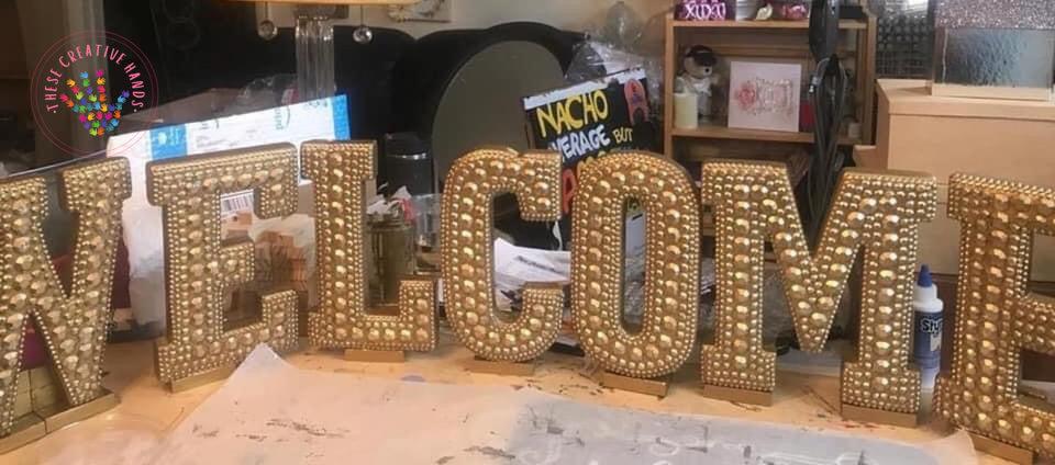 Bling Letters w/ Colored gems - Image #10