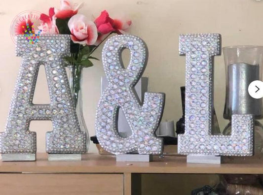 Bling Letters Silver w/ Clear Gems - Image #2