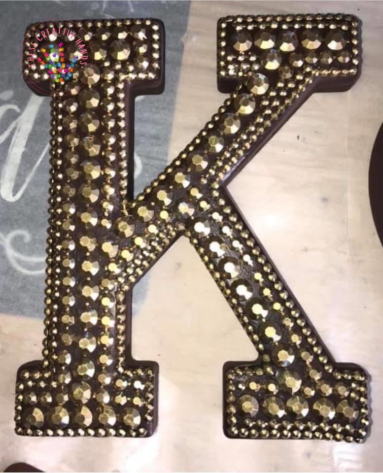 Bling Letters w/ Colored gems - Image #8