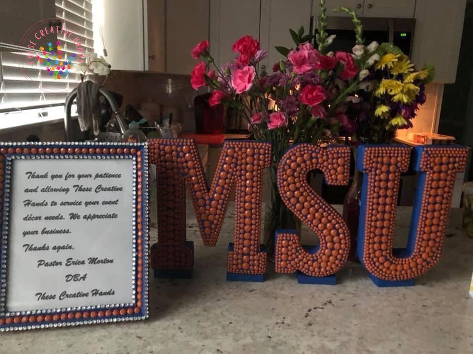 Bling Letters w/ Colored gems - Image #6
